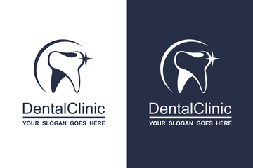 abstract dental icon collection for dental clinic