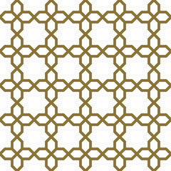 arabic geometric abstract art deco mosaic seamless pattern