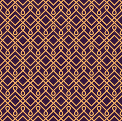 Luxury Geometric Pattern. Vector seamless pattern. Modern linear stylish texture. Geometric striped ornament.