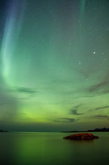 Aurores bor&eacute;ales aux Lofoten, Norv&egrave;ge