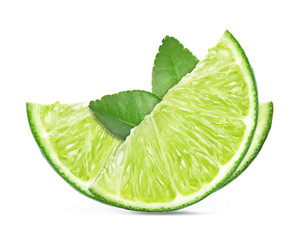 Lime isolated on white background