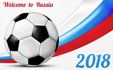 Welcome to Russia greeting background design