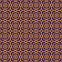 Obraz premium Vector seamless pattern. Modern stylish abstract texture. Repeating geometric linear tiles pattern background