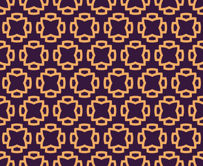 Vector seamless pattern. Modern stylish abstract texture. Repeating geometric linear tiles pattern background