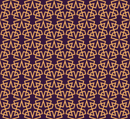 Fototapeta premium Vector seamless pattern. Modern stylish abstract texture. Repeating geometric linear tiles pattern background