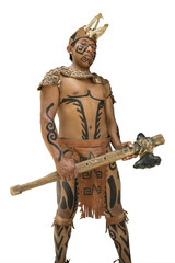 Mayan warrior in Yucatan, Mexico