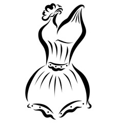 Women's swimsuit in retro style