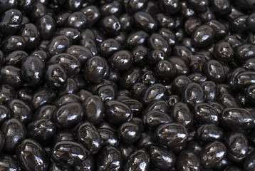 Kalamata olives found in big heapes on Greek markets
