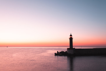 Bastia lighthouse in Corsica, France