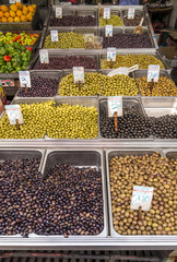 Fresh calamata olives