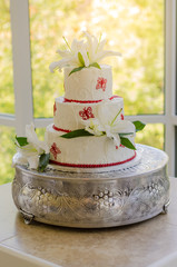 Obraz na płótnie Canvas Three Tier Wedding Cake
