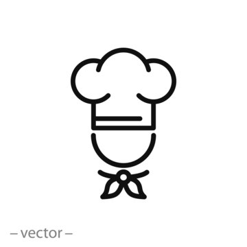 chef vector icon, line sign
