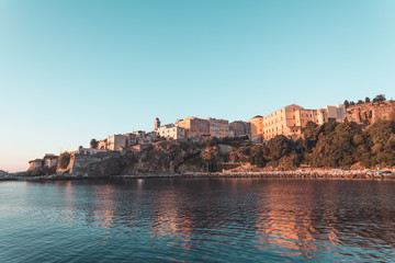 Fototapeta na wymiar Bastia port in Corsica, France