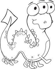 Cute Monster Vector Illustration Art