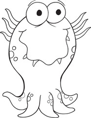 Cute Monster Vector Illustration Art