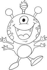 Cute Monster Vector Illustration Art