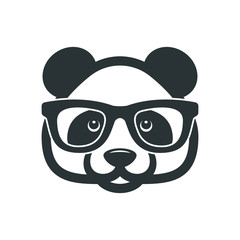 Panda with glasses