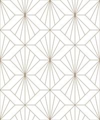 Vector seamless texture. Modern geometric background. Monochrome repeating pattern. Lattice from broken lines.