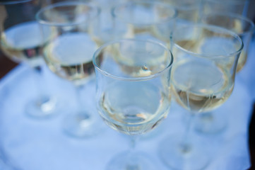 Wedding champagne glasses