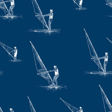 pattern of the windsurfers sketches