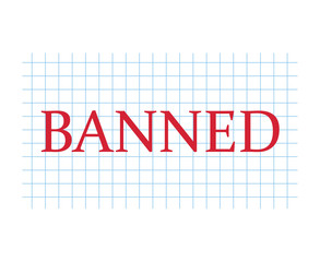 banned concept- vector illustration