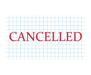cancelled concept- vector illustration