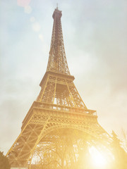 The Eiffel Tower in Paris.