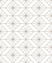Obraz premium Vector seamless texture. Modern geometric background. Monochrome repeating pattern. Lattice from broken lines.