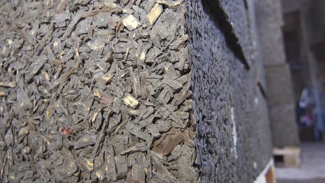commercial warehouse cement blocks,close up