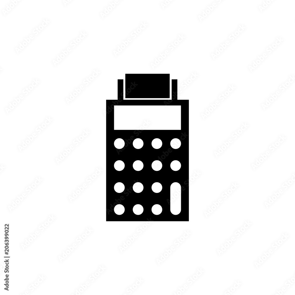 Poster pos terminal icon. element of market icon for mobile concept and web apps. detailed pos terminal ico