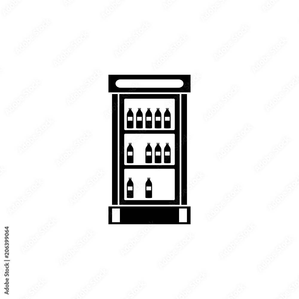 Poster show-window with drinks icon. element of market icon for mobile concept and web apps. detailed show-