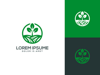 Agriculture logo template vector illustration