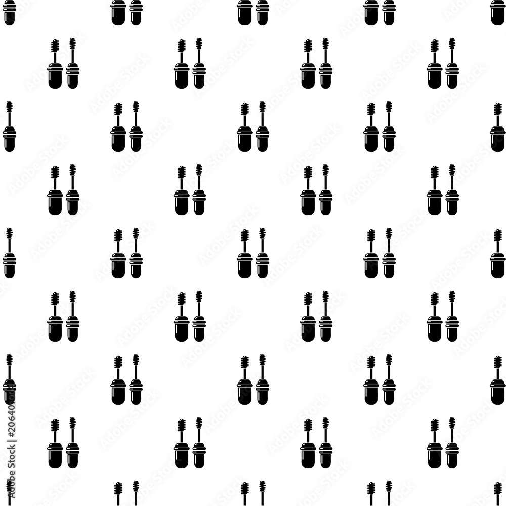 Aufkleber mascara brush pattern vector seamless repeating for any web design
