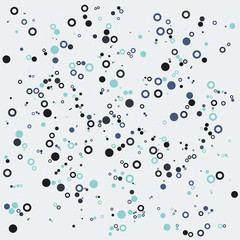 Fototapeta na wymiar Colored abstract geometric bubbles flat pattern background