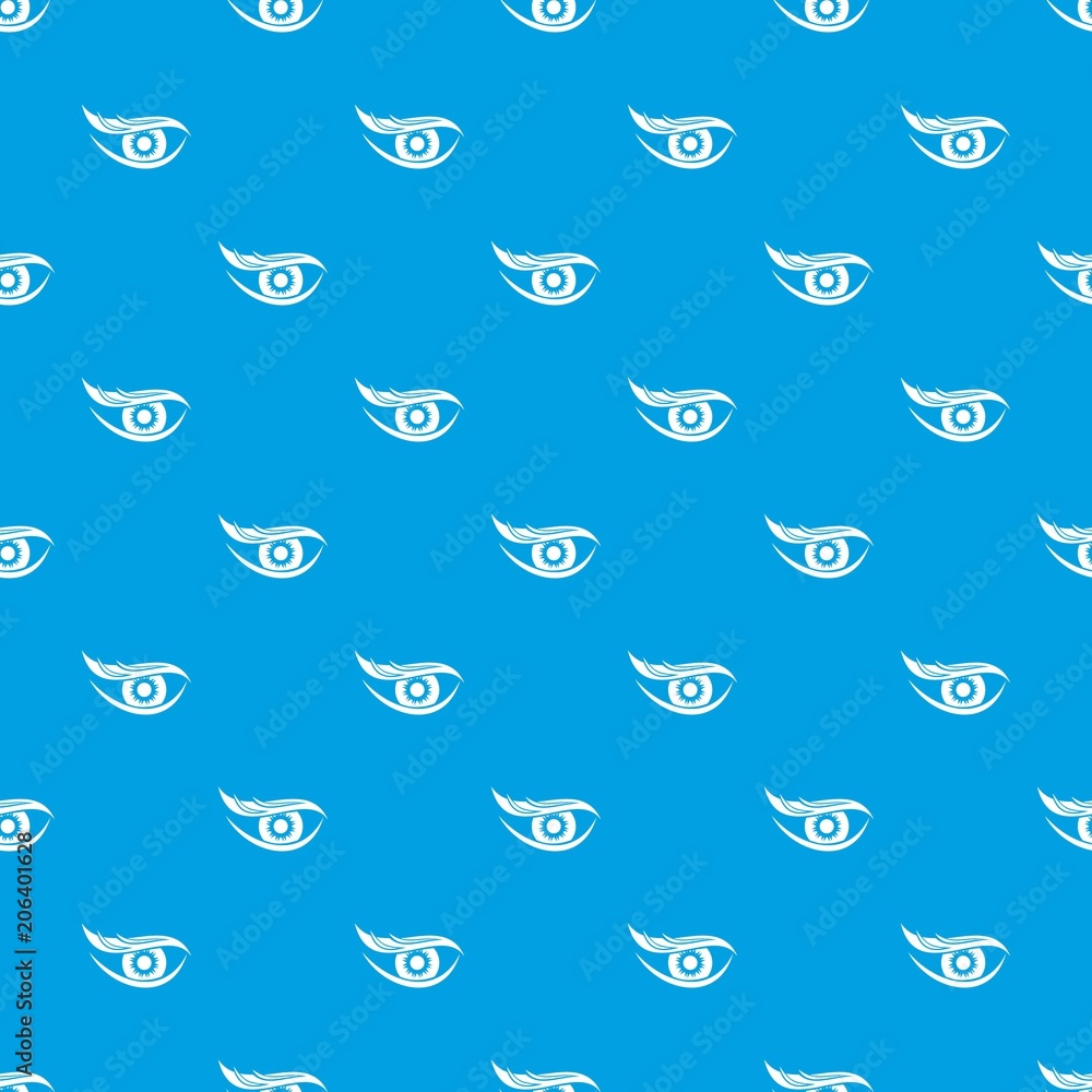 Poster eyesight pattern vector seamless blue repeat for any use
