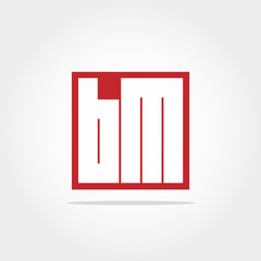 Initial Letter  BMM Logo Template Design