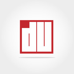 Initial Letter DU Logo Design Template