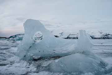 Jökulsárlón glacier lagoon in Iceland
