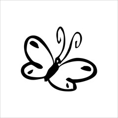 Butterfly icon. Vector Illustration