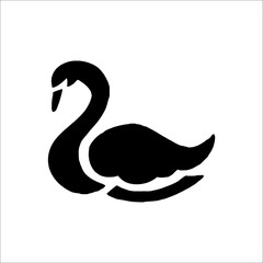 Swan icon. Vector Illustration