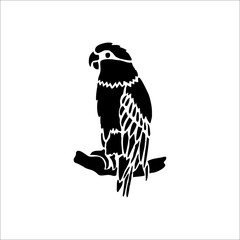 a parrot icon. Vector Illustration