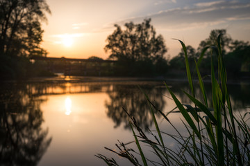 Sonnenuntergang am See