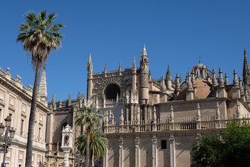 Fototapeta na wymiar Gothische Kathedrale in Sevilla, Spanien (Andalusien)