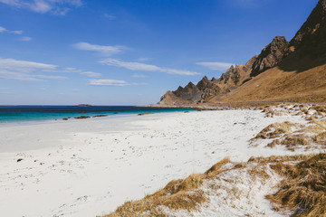 Photo of the view to the beach and water