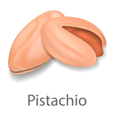 Pistachio mockup. Realistic illustration of pistachio vector mockup for web design isolated on white background