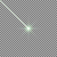Abstract laser beams, green color