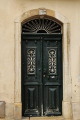 Old colorful doors in Lisbon