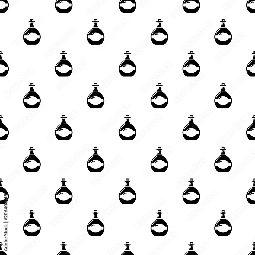 Poster pot bellied bottle pattern vector seamless repeating for any web design