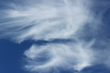fluffy clouds on a sky, close-up