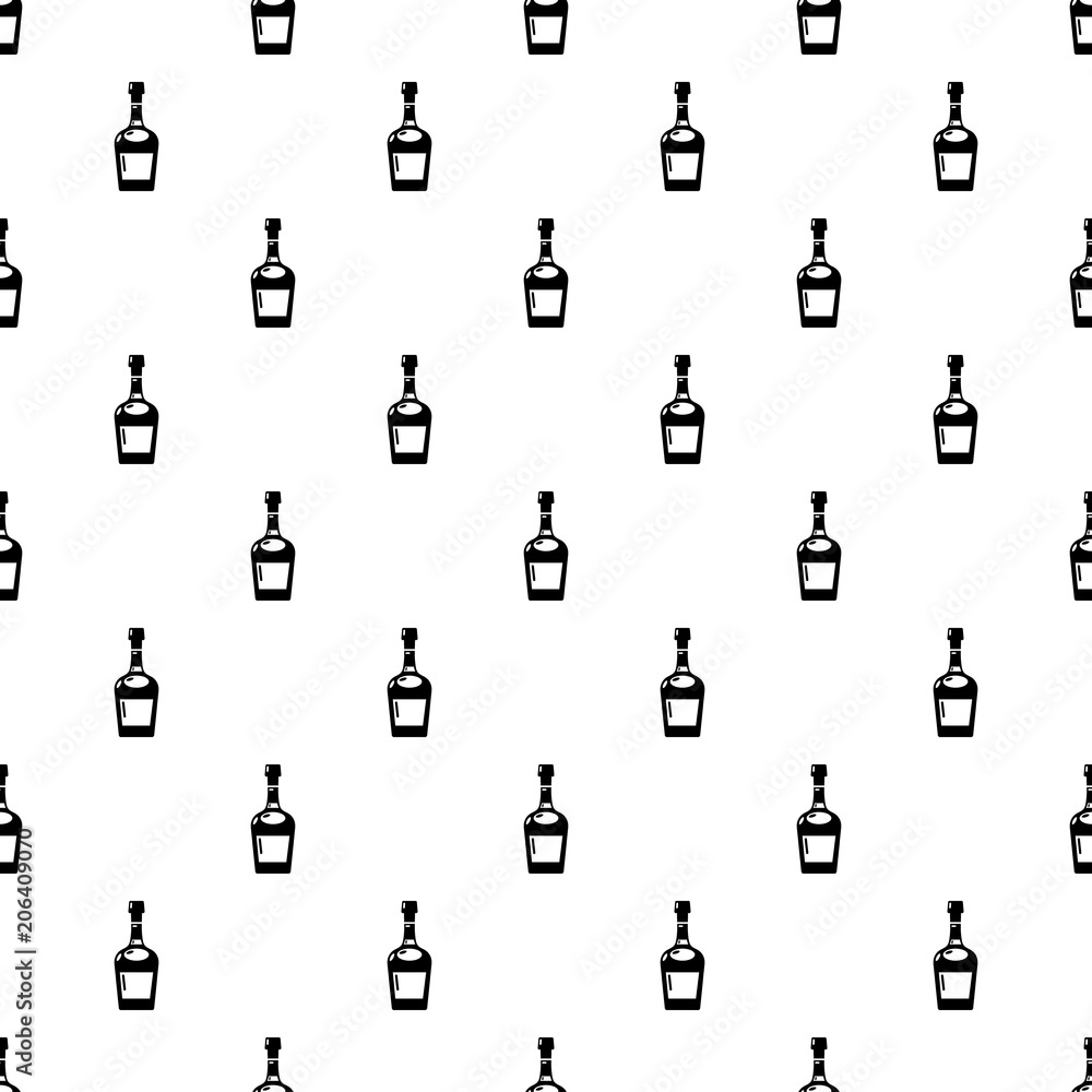 Poster alcohol pattern vector seamless repeating for any web design